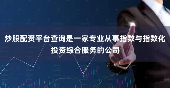 炒股配资平台查询是一家专业从事指数与指数化投资综合服务的公司